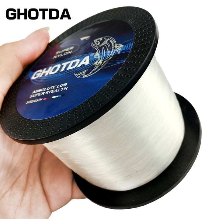 ghotda-สายแท่งตกปลาทะเลหินโมโนฟิลาเมนต์สายไนลอนตกปลาทนทาน-0-8สำหรับตกปลาคาร์พ8-0ยาว1000เมตร