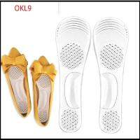 OKL9 1 Pairs การดูแลเท้า แผ่นรองรองเท้าแบบซ่อน ซิลิกอน แผ่นรองรองเท้า แผ่นรองเจล ร้อนแรงมาก ที่ใส่ส้นสูง สำหรับผู้หญิง