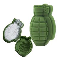 3D Grenade Shape Ice Cube Mold Ice Cream Maker Party Bar Drinks Silicone Trays Molds Kitchen Bar Tool