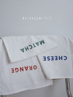 *Mushrooms 9527 * Korean Minimalist Embroidered Placemats English Letters Embroidered Napkins White Food Posing Dinner Cloth