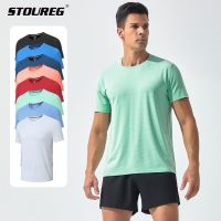 Mens Quick Dry Sports Short Sleeve T-shirt Summer Casual Running Fitness Top Loose Breathable Basketball Jersey Gym Clothing