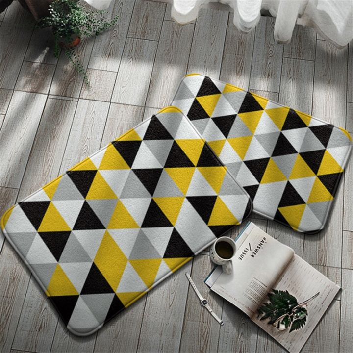 1pc-yellow-geometric-doormat-40x60cm-living-room-soft-carpet-kitchen-bathroom-anti-slip-absorbent-mat-nordic-style-indoor-rug