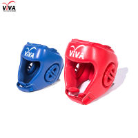 VIVA เฮดการ์ดมวยเปิดแก้ม หนัง Micro Fiber สีแดง-สีน้ำเงิน