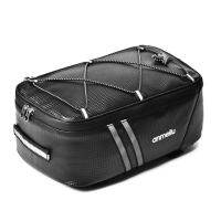 7L Black 7L Bike Front Tube Bag Larger Capacity Bicycle Trunk Bag Commuter Saddle Panniers Waterproof Cycling Back Baskets Seat Bag