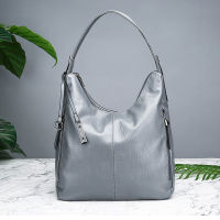 Ansloth  New Womens Bag Fashion Female Hand Bags PU Leather Large Totes Bags Solid Color Shoulder Bags Brand Luxury HPS1089