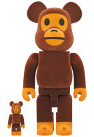 (ของแท้) Bearbrick Baby Milo(r) Flocky Ver. 400+100% แบร์บริค ขนกำมะหยี่ Medicom Toy ของใหม่ มือ 1