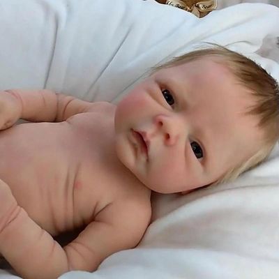 【YF】 Solid Vinyl Reborn Doll 20  Soft Newborn Full Body Baby Menina Macia Bebê Recém-nascido De Corpo Inteiro