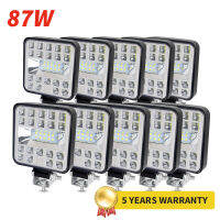 Car LED Work Flood Spot Combo Light 3030 SMD 87 Watts Bright 6500K DC 12-24 Volts Spotlight Truck 4x4 4WD