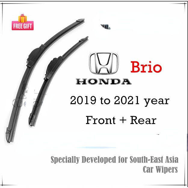 Honda Brio Wiper Blade Set (Front/Rear) for 2019 to 2021 year BRIO Car