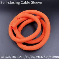 1M Cable Sleeve Self Closing 5mm - 50mm PET Braided Expandable Cable Management Sock Loom Split Pipe Wire Wrap Protection Orange Electrical Circuitry