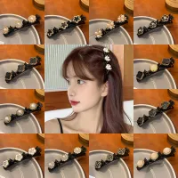 New Korean Hair Clip Sweet Cute Cartoon Braided Hairpin Pearl Side Bangs Clip For Woman Girls Baby Hair Accessories