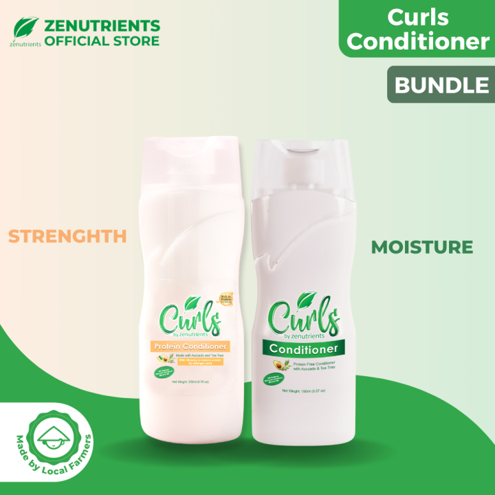 Curls by Zenutrients Ginseng Protein Conditioner and Avocado & Tea Tree