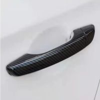 For Hyundai I30 I30n 2018 2019 2020 Outer Door Handle Trim Cover Carbon Fiber Chrome Silver Car Exterior Decorative Essories