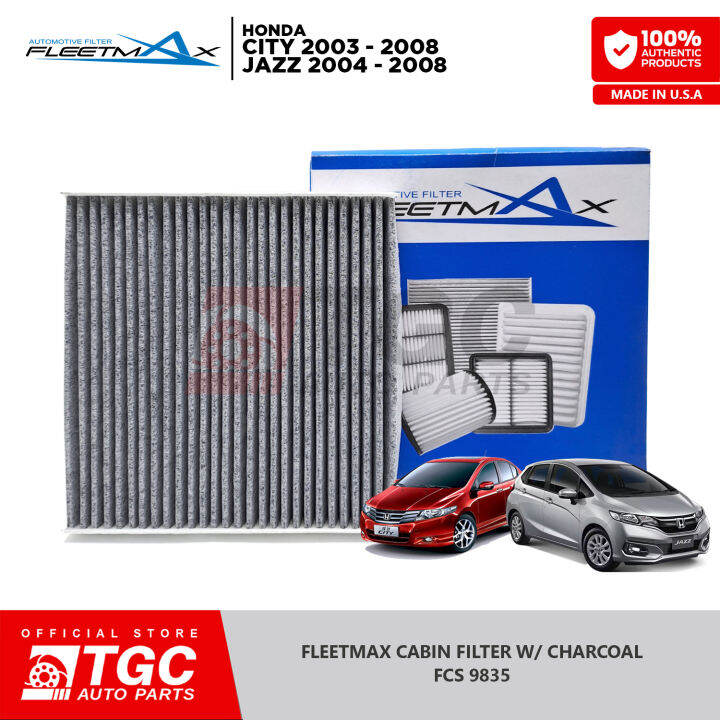 Fleetmax Cabin Filter / Aircon Filter Honda City 2003 2008 Jazz 2004