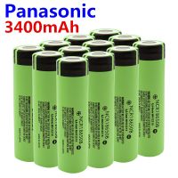 【Hot-Selling】 Green Street Panasonic ไฟฉายความจุ100%,18650,3400Mah 3.7V แบตเตอรี่ลิเธียมสำหรับไฟฉายขนาด NCR18650B 3400Mah