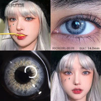 【COD&amp;สินค้าเฉพาะจุด】eyeshare lens คอนแทคเลนส์ RICHGIRL Brown คอนแทคเลนส์รายปี คอนแทคเลนส์สี สีเทา สีน้ำตาล สีฟ้า คอนแทคเลนส์แฟชั่นลาย（1คู่/2ชิ้น+ฟรี)