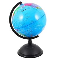 《Huahua grocery》 Globe Shape Saving Pot Creative Desktop Money Box World Globe Coin Bank เวอร์ชั่นภาษาอังกฤษของ Globe Piggy Bankเงินและธนาคาร