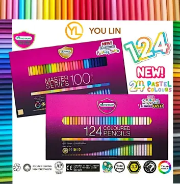 Box Set Masterart 124 Coloured Pencils Colors Coloring Drawing Art Painting  Long