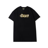 Drew House โลโก้ใหม่พิมพ์ผ้าฝ้ายแขนสั้นเสื้อยืด