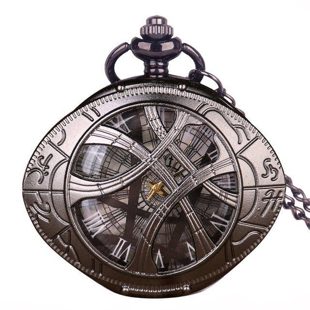 agamotto-จี้นาฬิกาพกพาควอตซ์นาฬิกาขนาดพกพาย้อนยุคแปลกของที่ระลึกสร้อยคล้องคอสร้อยคอโบราณของขวัญนาฬิกา
