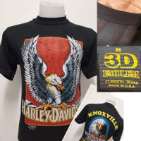 เสื้อผ้าบางฮาเลย์ Harley-Davidson ผ้ามุ้งบางใส่สบาย สไตล์วินเทจ ป้ายVintage 3D EMBLEM [ S M L XL ]