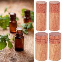 10Pcs Wooden Essential Oil Cylinder Box Storage Bottle Container Travelling Carrier Case 2.5cm/2.9cm Outer Diameter