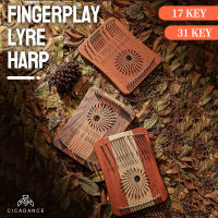 17สตริง Fingerplay Lyre พิณ31สายรงค์นิ้วหัวแม่มือเปียโนลีราเครื่องดนตรีของขวัญความคิดสำหรับผู้เริ่มต้นมืออาชีพ