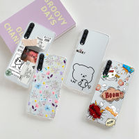 ซิลิโคนนุ่ม Tpu กรณีสำหรับ Samsung Galaxy A50 A50s A30s โปร่งใสน่ารักฝาหลังเคสโทรศัพท์