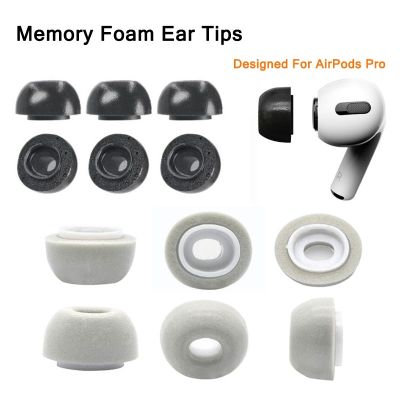 3Pair Noise Reduction Memory Foam Ear Tips For Airpods Pro Replacement Earbuds Cover Protective Earphone Sleeve Earplugs S M L