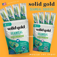 พร้อมส่ง ? Solid gold Seameal Squeeze Mousse Cat Treat ขนมเเมวเลีย เกรดพรีเมี่ยม USA