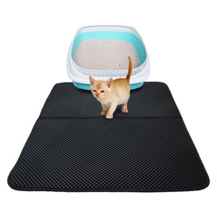double-foldable-layer-waterproof-eva-trapper-mat-bottom-non-slip-clean-dog-cat-litter-mat-bed-house-pad-dropshipping-cat-bed