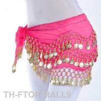 2023FTOP MALL9 Bellydance TONE เหรียญเอว CHAIN ​​Wrap ผู้ใหญ่สวมใส่ผู้หญิง Belly สะโพกผ้าพันคออุปกรณ์เสริม 3 แถวเข็มขัดกระโปรงทอง