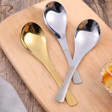 Multi Purpose Silicone Spoon Long Handle Rice Soup Spoon Mixing Dessert Ice  Cream Spoon Teaspoon Coffee Spoon Kitchen Tableware