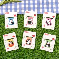 12 Pcs Cute Cartoon Panda Magnetic Bookmark Student Creative Magnetic Bookmark Page Clip Learning Stationery Gifts