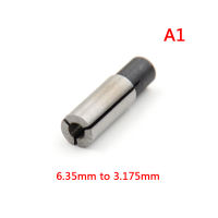 LIANGZHOU 6.35มม.ถึง3.175มม.1/8 "แกะสลัก bit Router TOOL Adapter สำหรับแกะสลัก COLLET