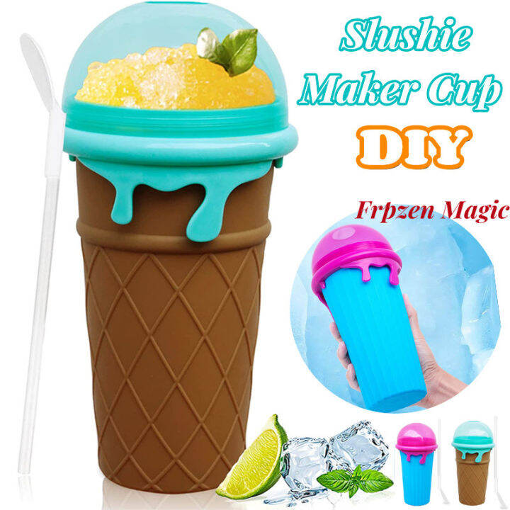 500Ml Large Capacity Slushy Cup Summer Squeeze Homemade Juice Water Bottle  Quick-Frozen Smoothie Sand Cup Pinch Fast Cooling Magic Ice Cream Slushy  Maker Beker Kitchen Gadgets | Lazada Ph