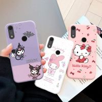 【Great. Cell phone case】 น่ารักการ์ตูน Sanrio Kuromi สำหรับ Huawei Y6 Y7 Y9 2019ปกหลังตลกเด็กหญิงสำหรับ Huawei Y6 Y7 Y92019ซิลิโคนกรณี