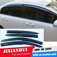 For Honda civic Plastic Window Visor For civic 2006-2010 Vent Shades Sun Rain Deflector Guard 4PCSSET Car Styling