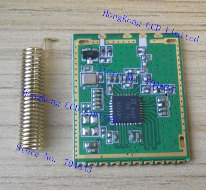 【Worth-Buy】 Cc1125 433Mhz โมดูลส่งสัญญาณไร้สายอุตสาหกรรมระยะไกล Cc1125-tr-4s ผ่านโมดูลไร้สายวงแคบคริสตัลสำหรับใช้งานอยู่