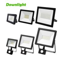 LED FloodLight IP67 Waterproof AC220V 10W-100W Motion Sensor IP65 Outdoor Garden Projector Lightinlight Wall Flood Lights