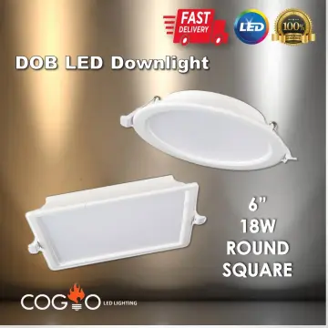 Glass LED Recessed Downlight 12W 18W Daylight CoolWhite 3 Colors