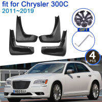 สำหรับ Chrysler 300C 2013 ~ 2019 2nd Gen รถ Mudflap 4x Mudguards Fender อุปกรณ์จัดแต่งทรงผมอัพเกรด Mud Guard Flap Splash Protection