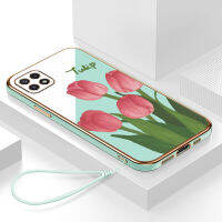 เคสโทรศัพท์ samsunga22 5g กรอบสีทองชุบด้วยไฟฟ้า รวมทุกอย่าง ฝาหลัง วัสดุ TPU ป้องกันการหล่น ป้องกันการชนกัน กันน้ำ สายรัดข้อมือการ์ตูนน่ารัก เคสโทรศัพท์มือถือ