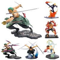 18CM One Piece Luffy Figure Roronoa Zoro Three-Blade Sa-Maximum Manga Anime Statue PVC Action Collection Model Toys For Children