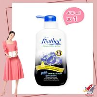 Feather Shampoo Black 480 ml  แฟซ่า แชมพู สูตรผมดำเงางาม 480 มล.