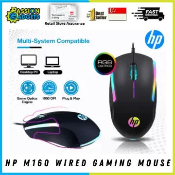 Hp Wired Mouse 1000 Dpi Laptop Pc Games Office Home Business Usb Mouse -  Mouse - AliExpress