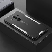 LANLIN สำหรับ Huawei Mate 9 Mate 10 Mate 10 Pro Mate 20 Mate 20 Pro Mate 20S เคสโทรศัพท์โลหะ Frosted Back Shell กรอบ TPU นุ่มปลอก Ultra-บางป้องกันกล่องเคสอะลูมิเนียมสำหรับ Huawei Mate 10 Pro เคสโทรศัพท์