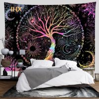 Tree of Life Aesthetic Tapestry Wall Hanging Kawaii Room Decor Boho Hippie Mandala Witchcraft Tapestry Bedroom Decoration Home