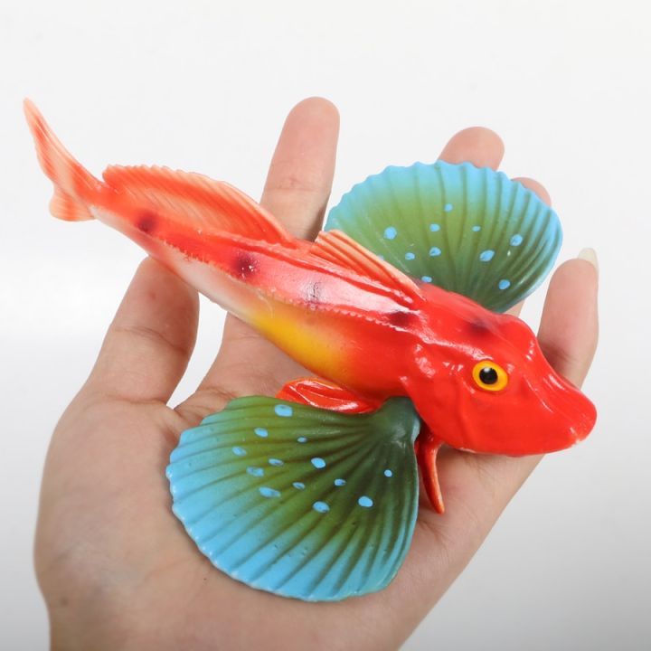 ฟิกเกอร์ขนาดเล็กรูป-binatang-laut-จำลองรูปปั้นปูปลาหมึกใหม่-สไตล์-โมเดลย่อส่วนจำลองรูปปั้นปลาในตู้ปลา-kids-toys