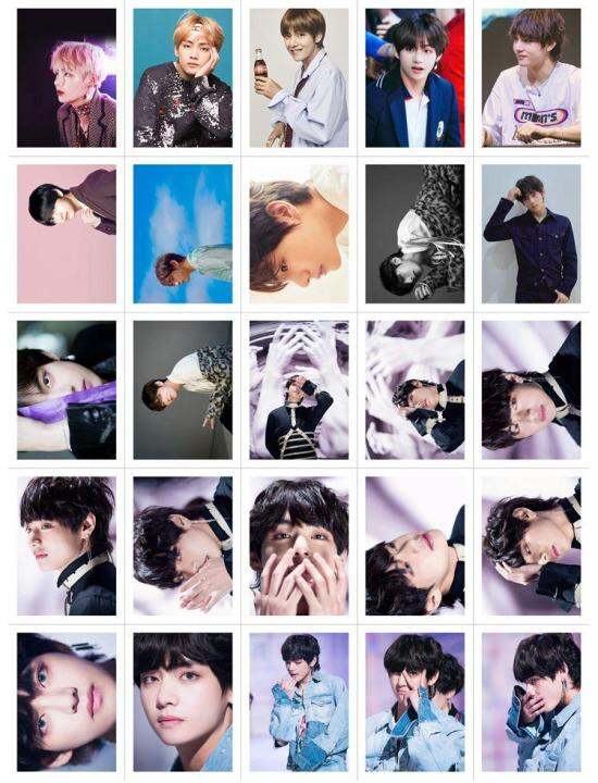 {Pre order 7-12Days} BTS Kim Taehyung individual 100pcs Lomo cards ...